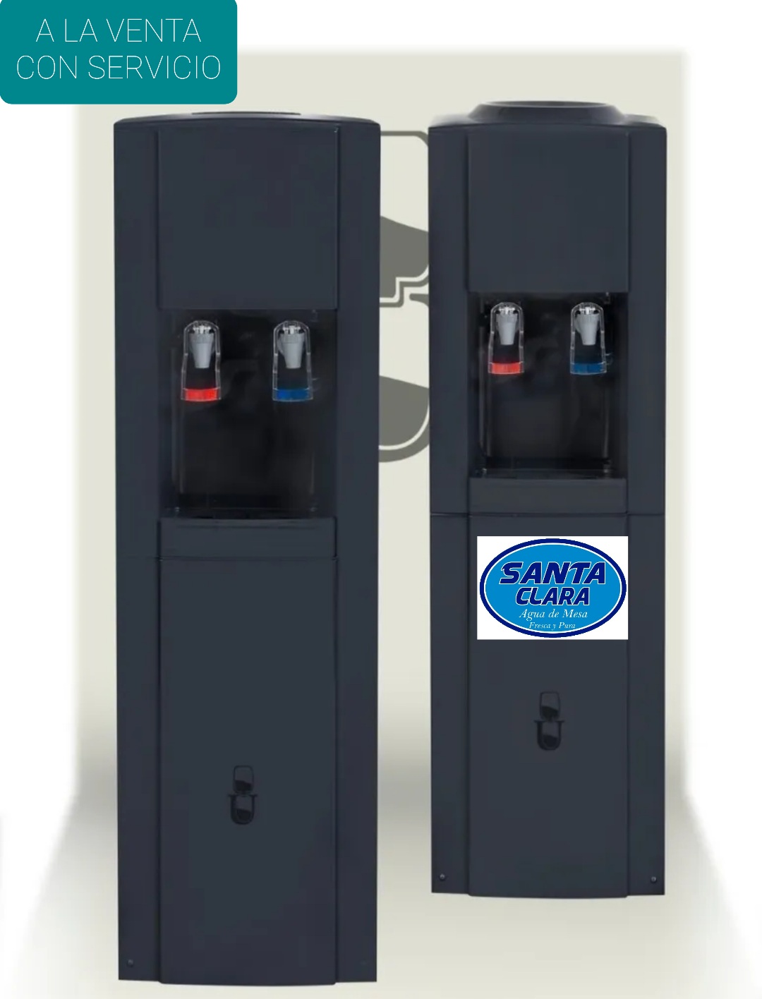 DISPENSER DE AGUA FRÍO - CALOR GRIS X UN.